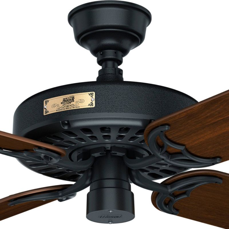 52" Original Damp Rated Ceiling Fan Black - Hunter Fan