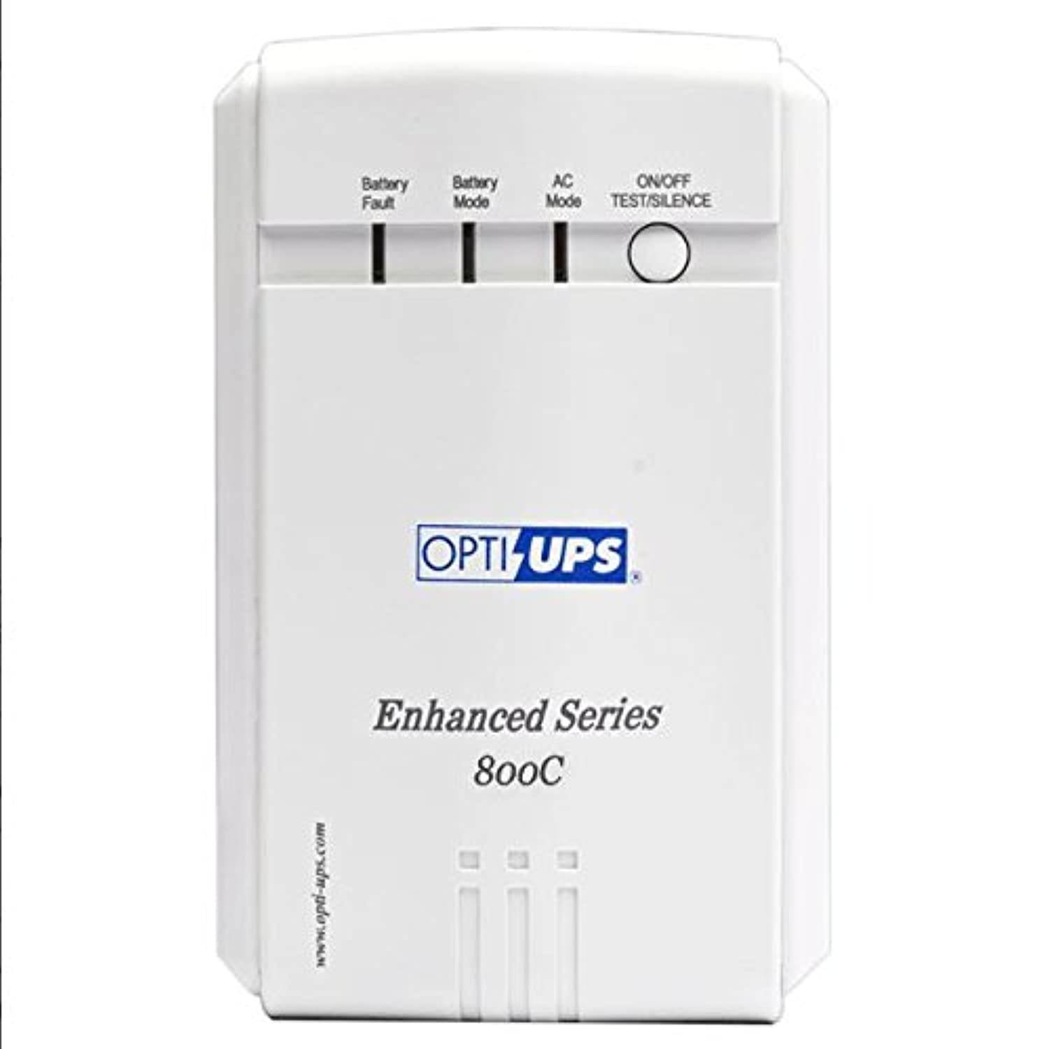 OPTI-UPS ES800C Enhanced Series 6-Outlet Line Interactive Uninterruptible Power Supply (480W, 800VA) (ES800C)