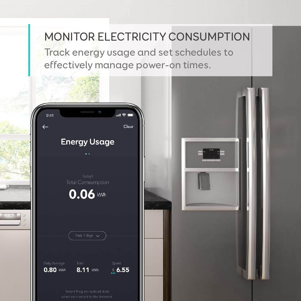eufy WiFi Smart Plug by Anker, Works With Amazon Alexa and the Google Assistant, White, Set Schedules, Countdown Timer, Control Remotely, Away Mode