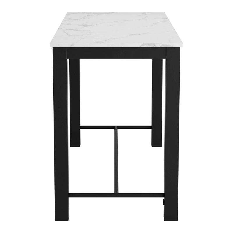 Clara Bar Table White/Matte Black - ZM Home