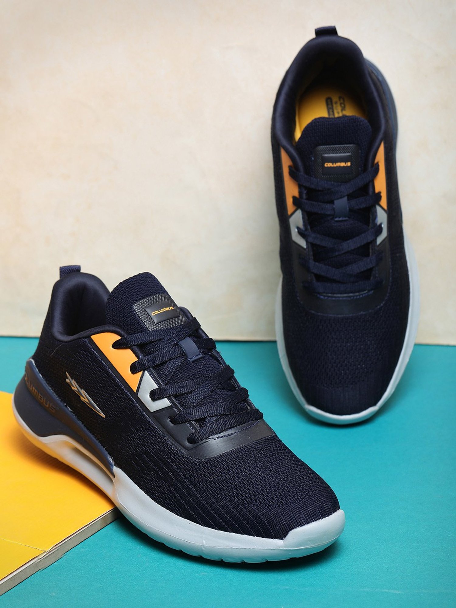 Columbus Men's Navy Running Shoes