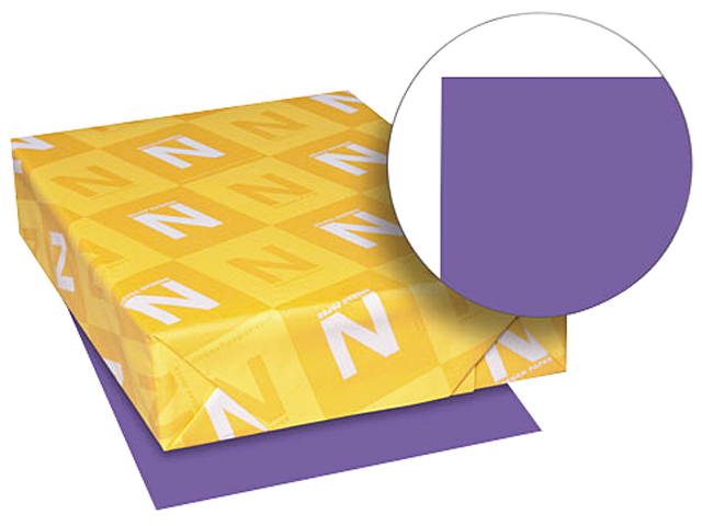 Neenah Paper Astrobrights Colored Paper 24lb 8-1/2 x 11 Gravity Grape 500 Sheets