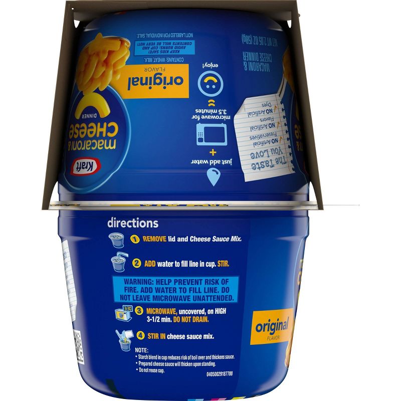 Kraft Original Flavor Macaroni & Cheese Dinner - 2.05oz 4pk