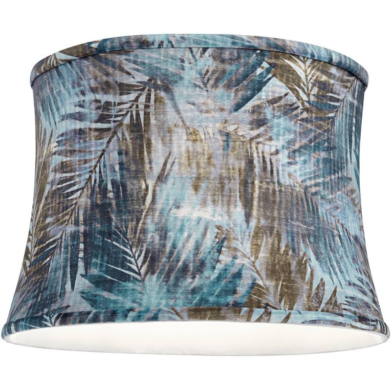 Springcrest Off-White White Drum Lamp Shade Modern Silver Circles 15x16x11 - Spider