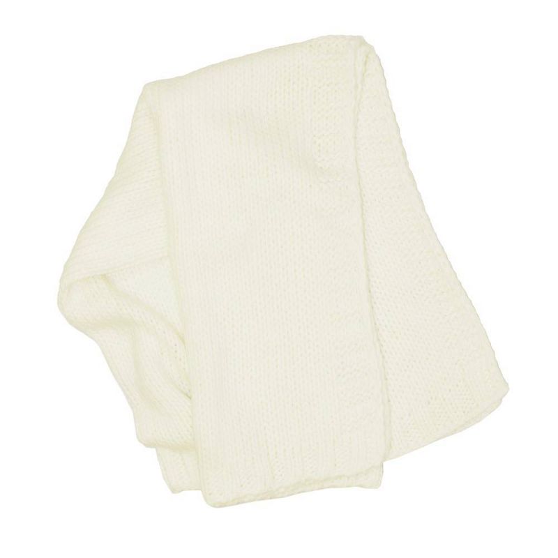 Kimberly Grant Large Gauge Cable Knit Blanket - Ivory