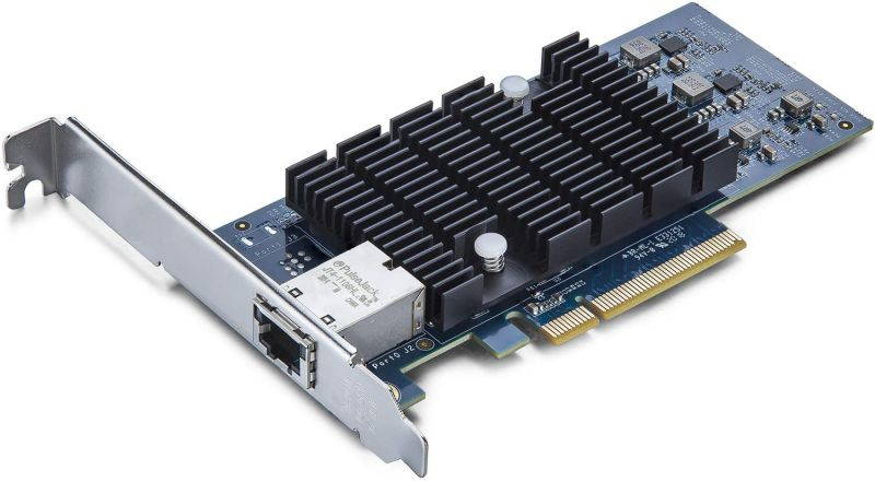 10Gb PCI-E NIC Network Card, Single Copper RJ45 Port, PCI Express Ethernet LAN Adapter Support Windows Server/Windows/Linux/ESX, Compare to Intel X540-T1