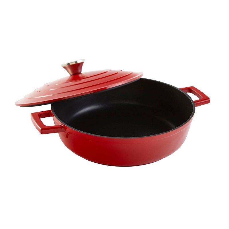 Imusa 4qt Red Cast Aluminum Arrocera with Lid