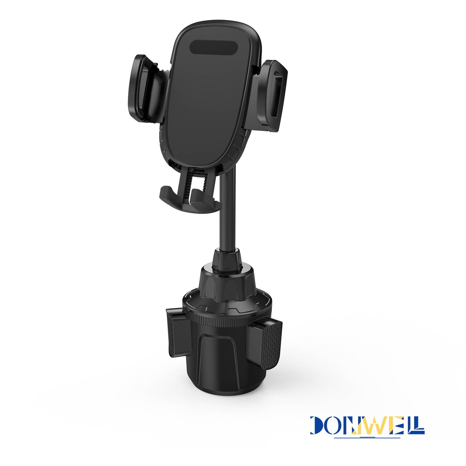 Donwell Cup Holder Phone Mount ,360&deg;Adjustable Gooseneck Car Mount for  iPhone 12/11/XR/X/8/7/6/SE, for Samsung Galaxy S21/S20/S10/S9/S8/S7/Note 20/10/9/8, for LG, MOTO, etc (Black)