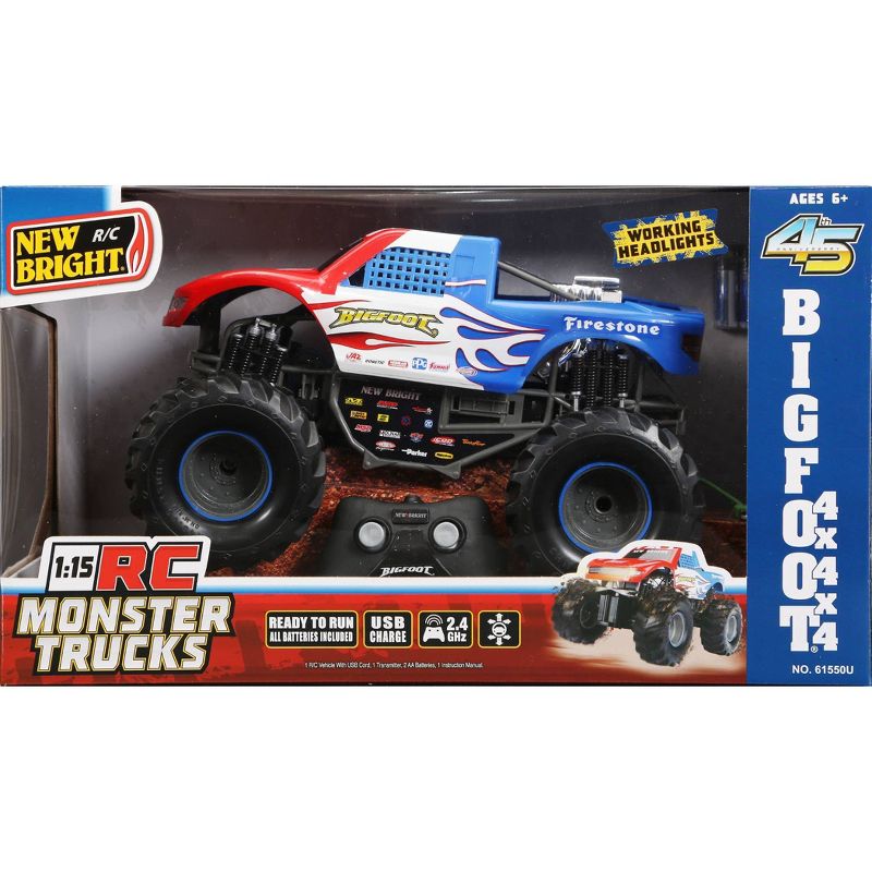 New Bright R/C   1:15 Scale Hotwheels Monster Truck Bigfoot
