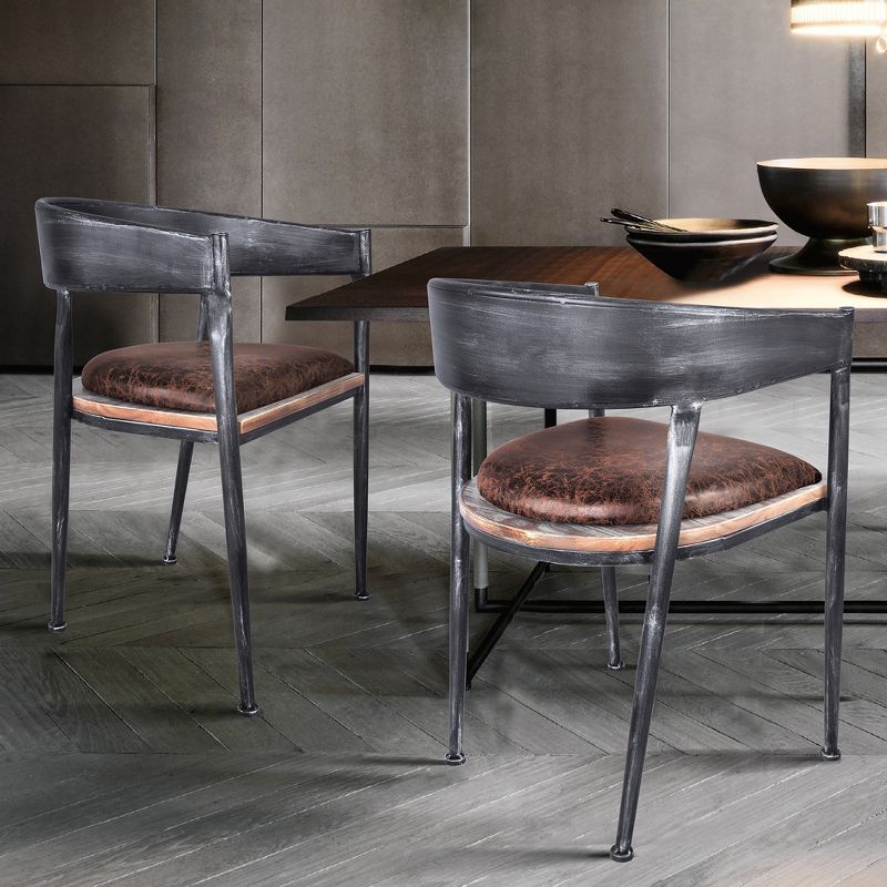 Set of 2 Asyut Modern Dining Chair Pine - Modern Home