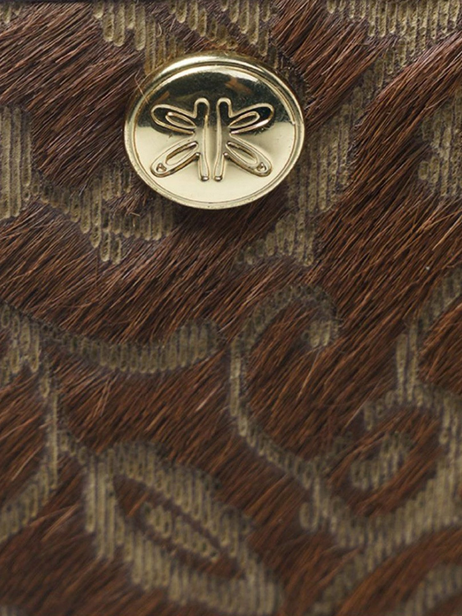 RI2K London Brown Leather Textured Zip around Wallet