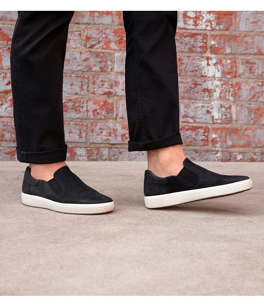 ECCO Men's Soft 7 Perforated Slip-On Sneakers