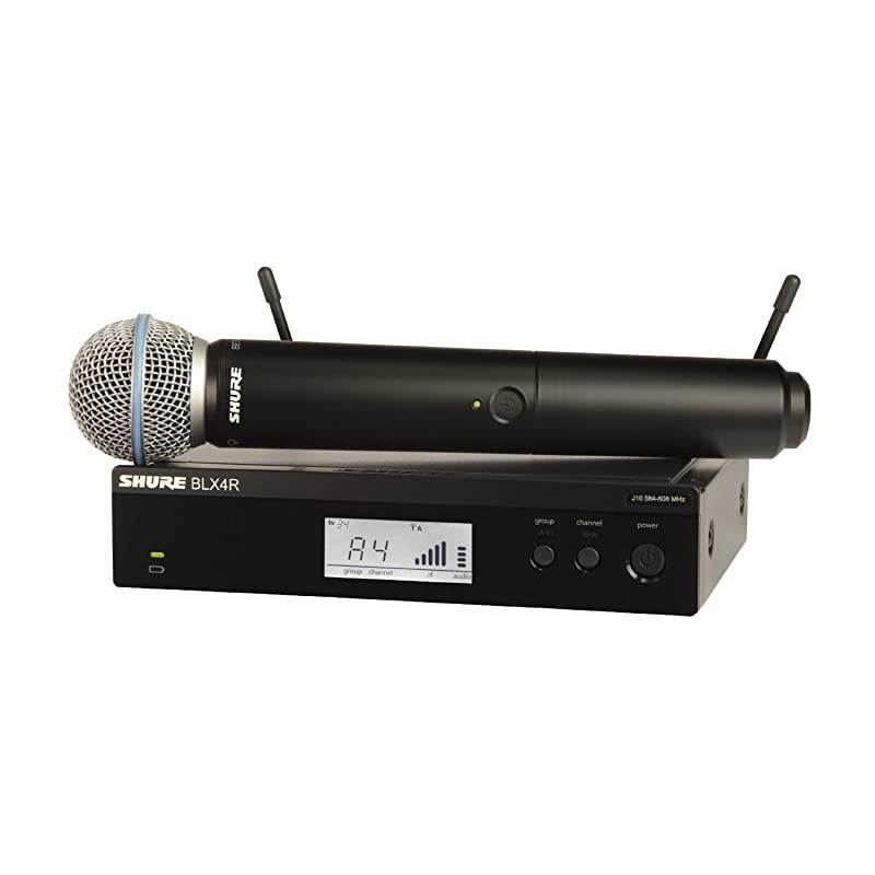 BLX24R/B58 Rack Mount Wireless Microphone System with BETA 58A Handheld Vocal Mic
