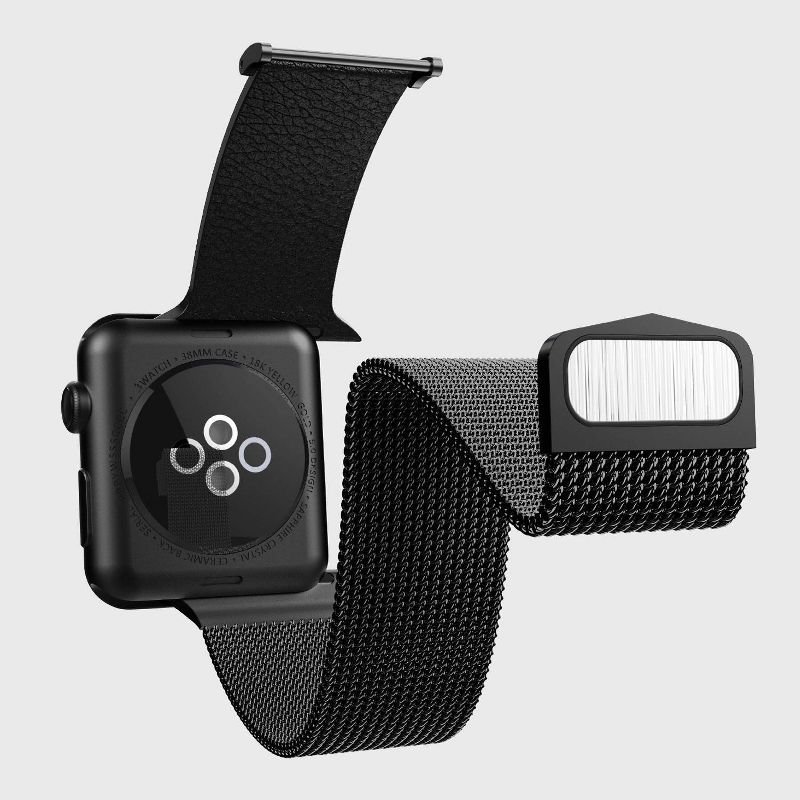 X-Doria Hybrid Mesh Band for 42mm Apple Watch - Black/Black