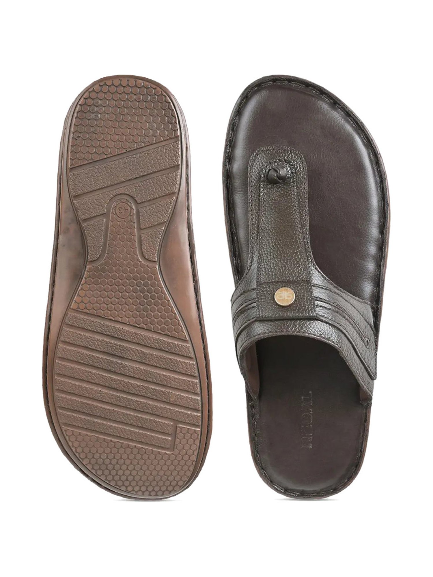 Regal Men's Brown Thong Sandals