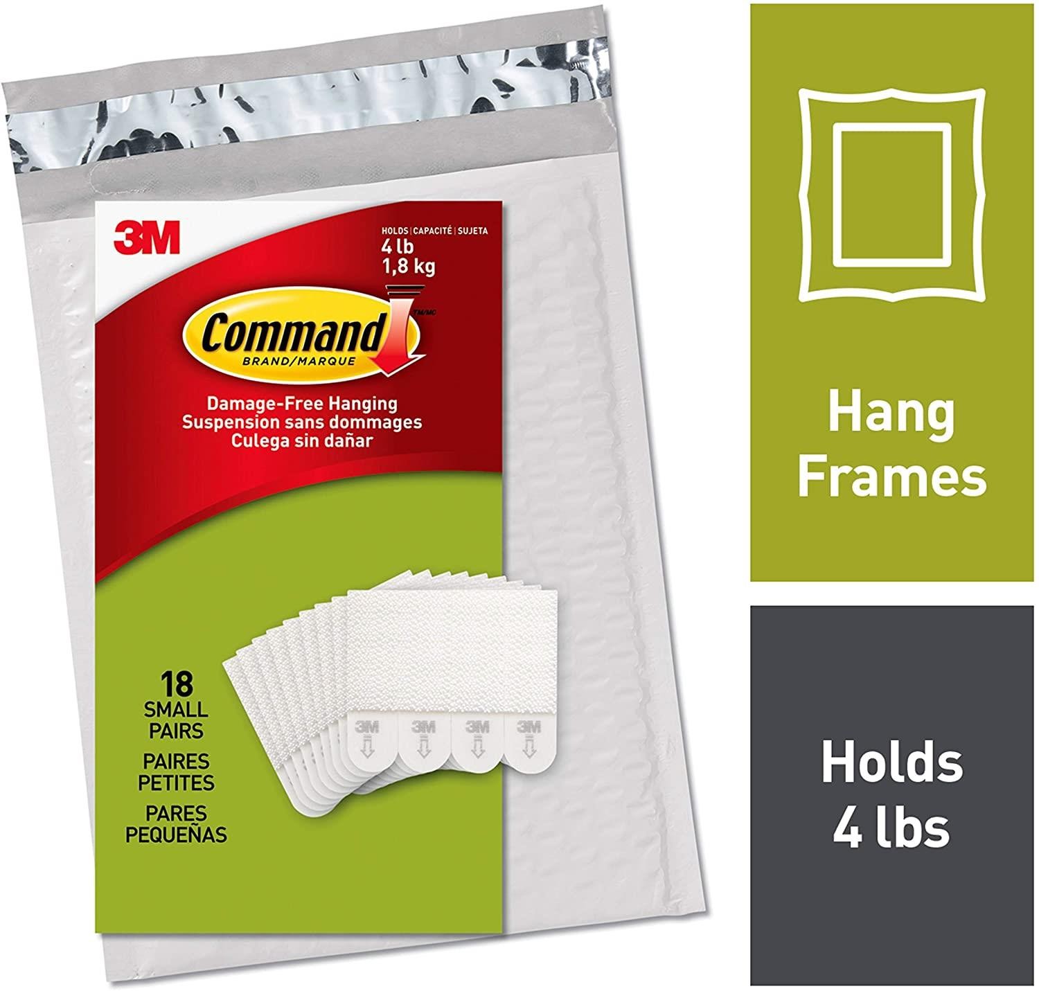command picture hanging strips, decorate damagefree, 18 pairs 36 strips, ships in own container ph20218na
