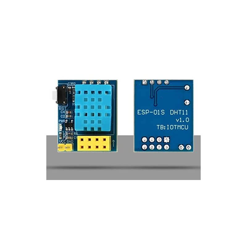 2pcs ESP8266 ESP-01 Serial Wireless WiFi Transceiver Receiver Module 1MB SPI Flash with DHT11 Temperature and Humidity Sensor Module for Arduino