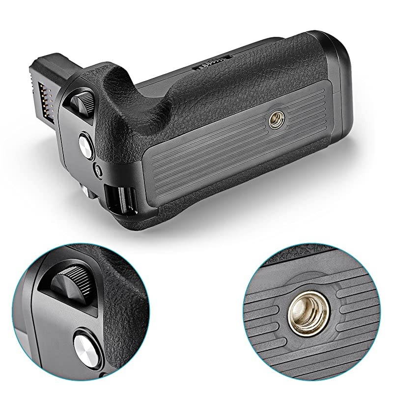 Vertical Battery Grip Replacement for VGC1EM for Sony Alpha A7 A7R A7S DSLR Cameras Compatible with NPFW50 Battery Battery Not Included