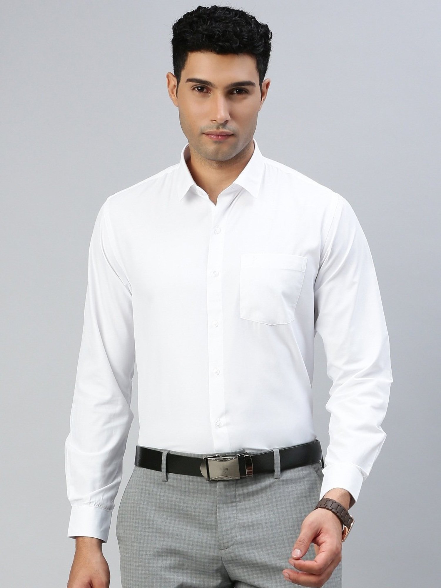 Ramraj White Cotton Regular Fit Shirt - Pack Of 2
