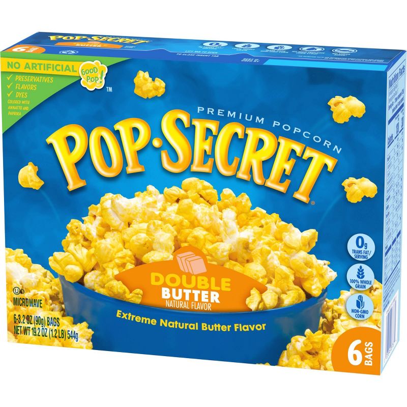 Pop Secret Double Butter Microwave Popcorn - 6ct