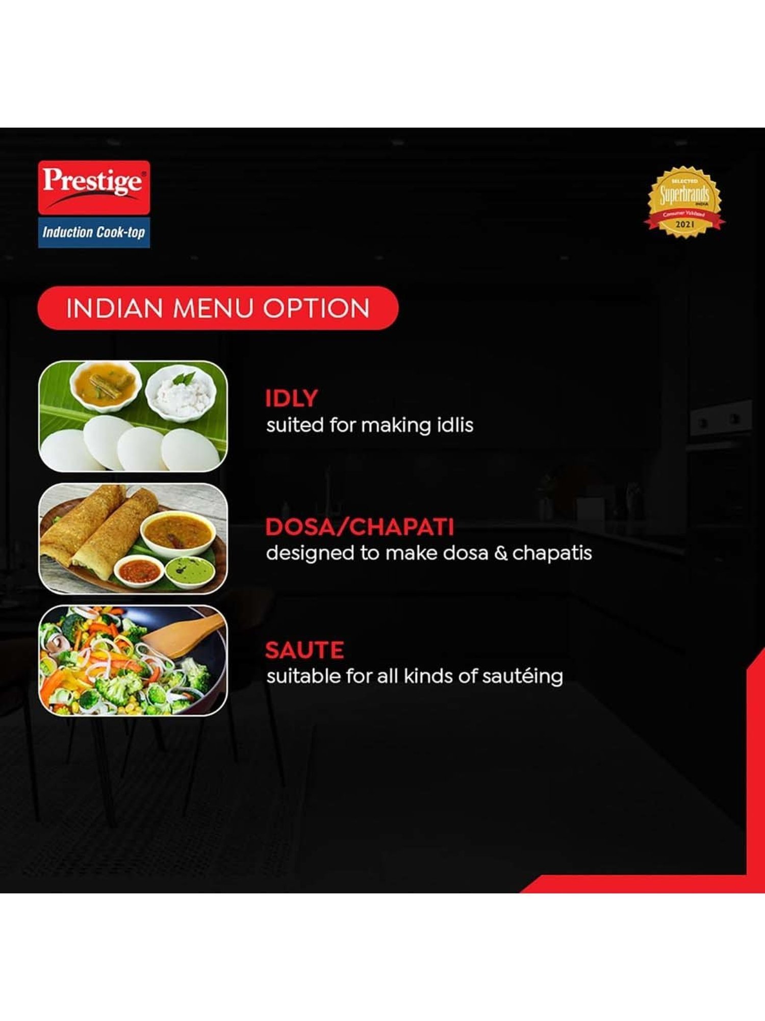 Pigeon Blackline Smart Black Glass Manual Gas Stove (2 Burners)