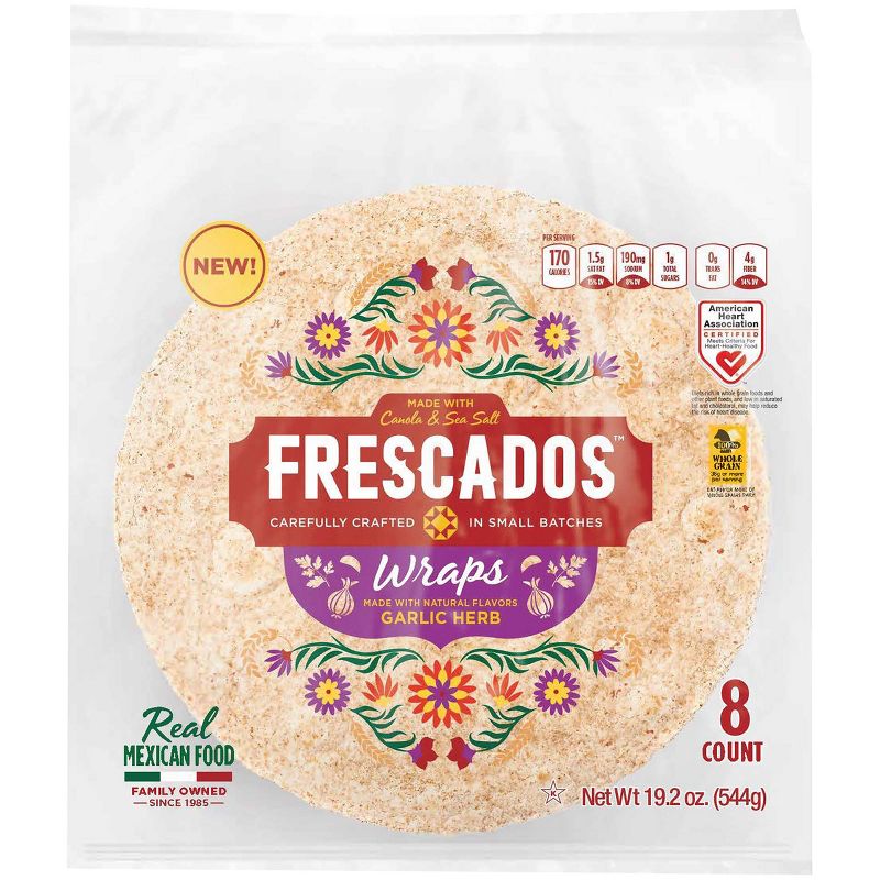 Frescado Garlic Herb Wraps - 8ct/19.2oz