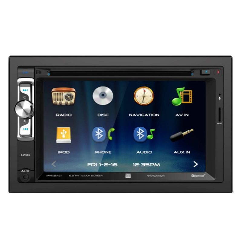 Dual XDVD276BT 6.2" LCD Touch Screen Double Din Car Stereo