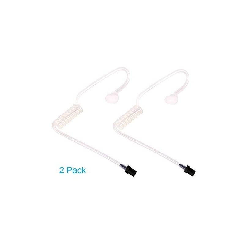 Pack Replacement Clear Acoustic Tube for Two Way Radio Earpiece and Headset Surgical Grade UV Resistant Clear Tube Replacement Coil Tube