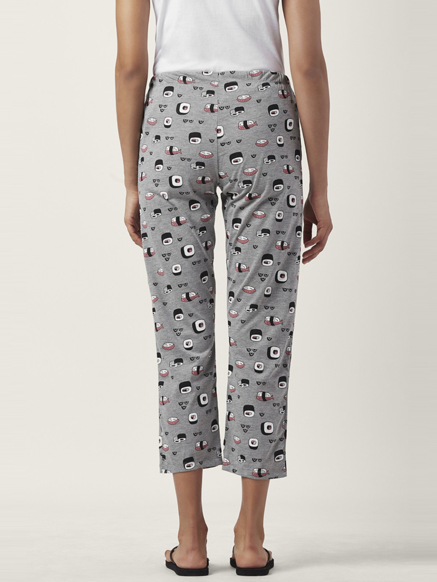 Dreamz by Pantaloons Grey & Blue Cotton Printed Pyjamas - Pack Of 2