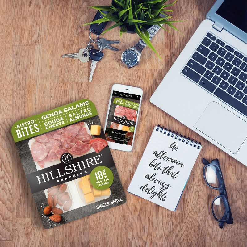 Hillshire Farm Snacking Bistro Bites with Genoa Salami, Gouda & Salted Almonds - 2.8oz