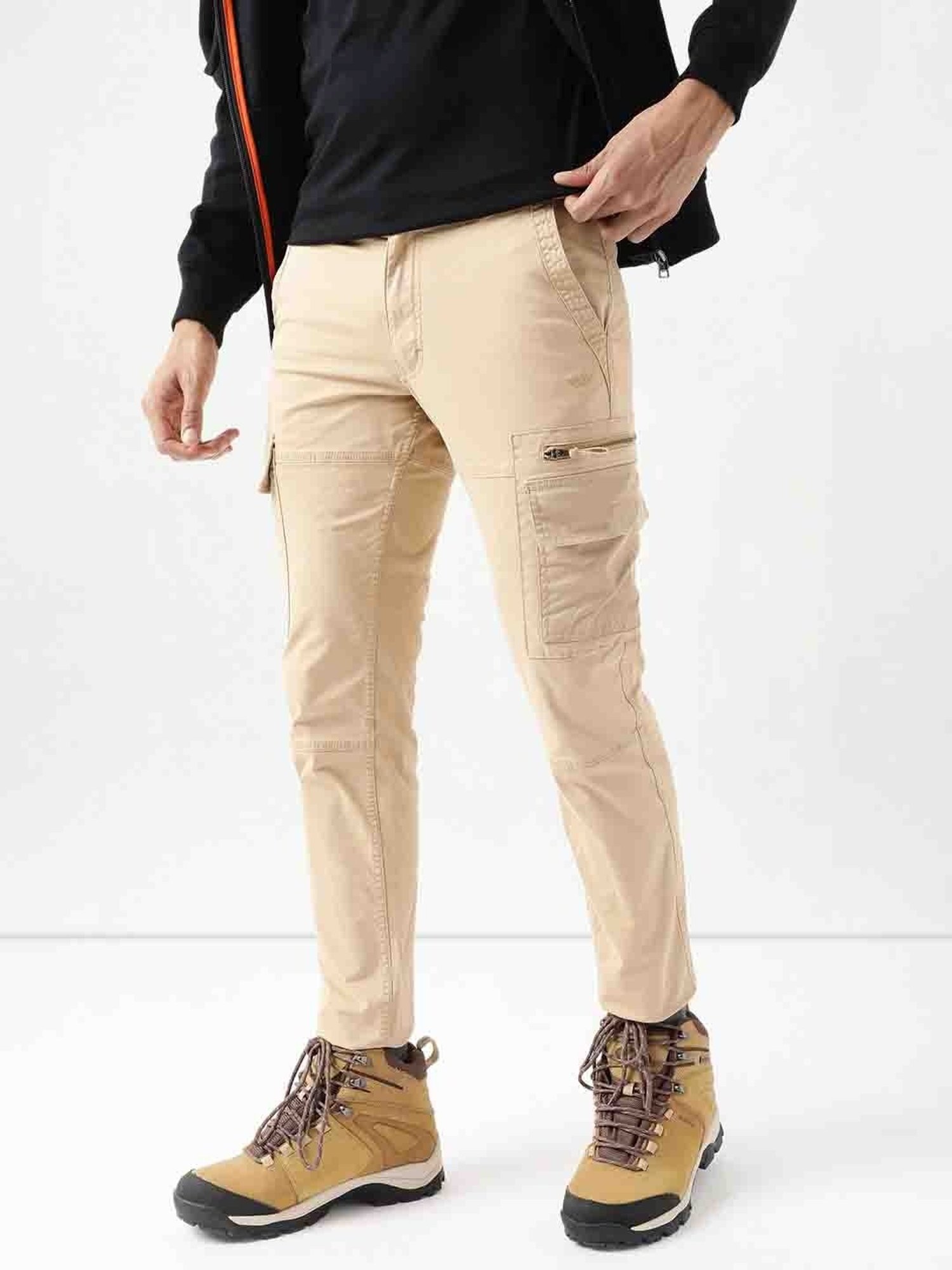 Wildcraft Khaki Regular Fit Cargos
