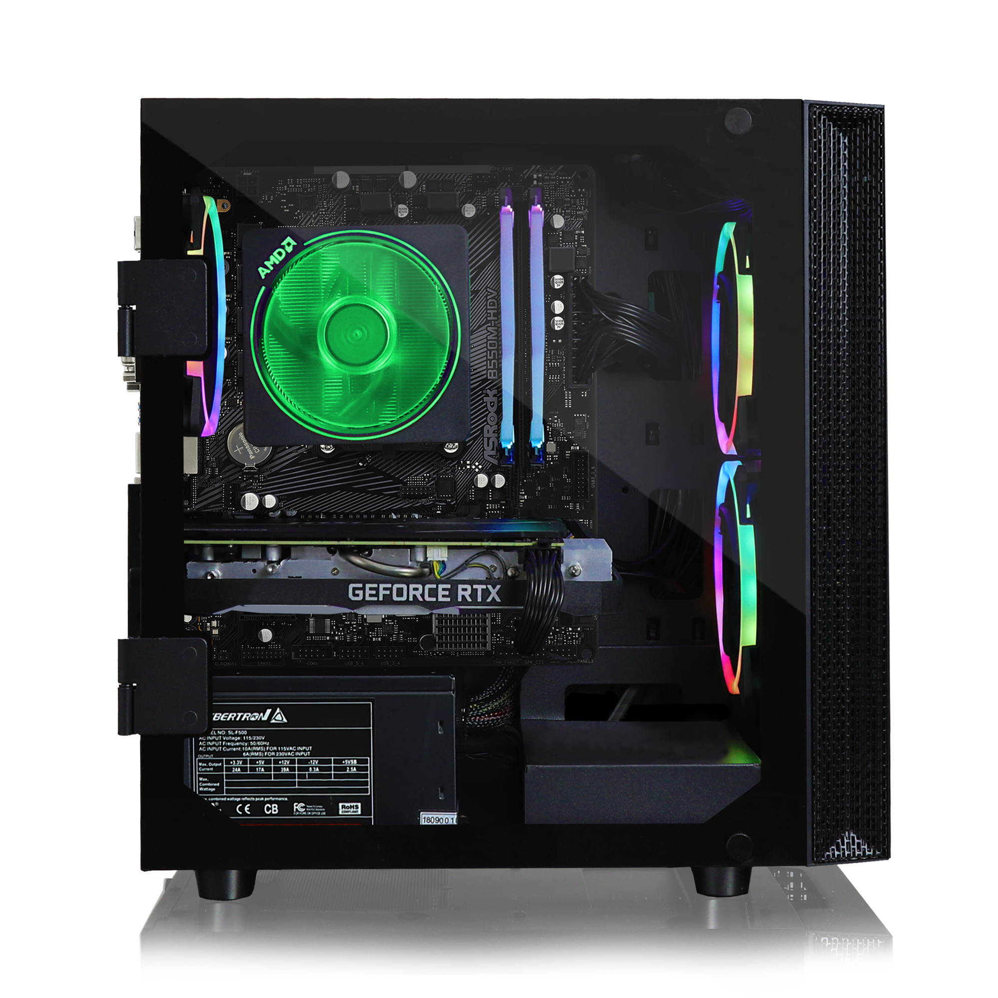 CLX SET Gaming Desktop - AMD Ryzen 7 3800X Processor, 32GB DDR4 Memory, NVIDIA GeForce RTX 3080 Graphics, 480 GB SSD, 3 TB HDD, WiFi, Windows 10 Home 64-bit