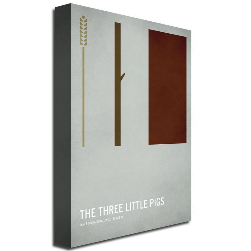 16" x 24" Three Little Pigs by Christian Jackson - Trademark Fine Art