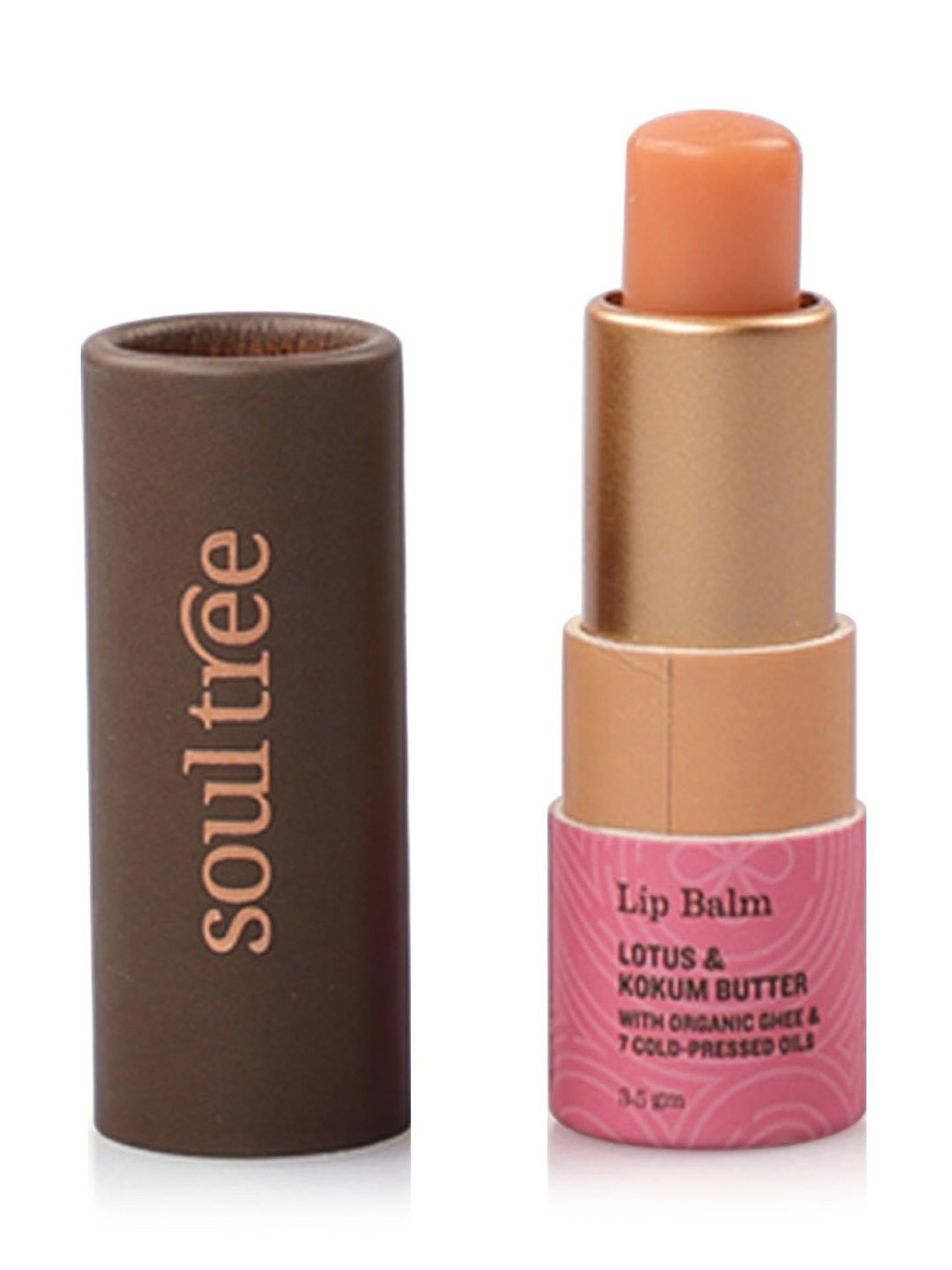 SoulTree Lotus & Kokum Butter Lip Balm - 3.5 gm | Ayurvedic Lip Balm