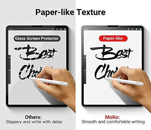 MoKo Screen Protector Paper-Like Compatible iPad Pro 11" 2018, [Anti-Scratch] [Anti-Glare] Same Like Writing On Paper PET Film for iPad Pro 11 inch 2018 Tablet - Clear