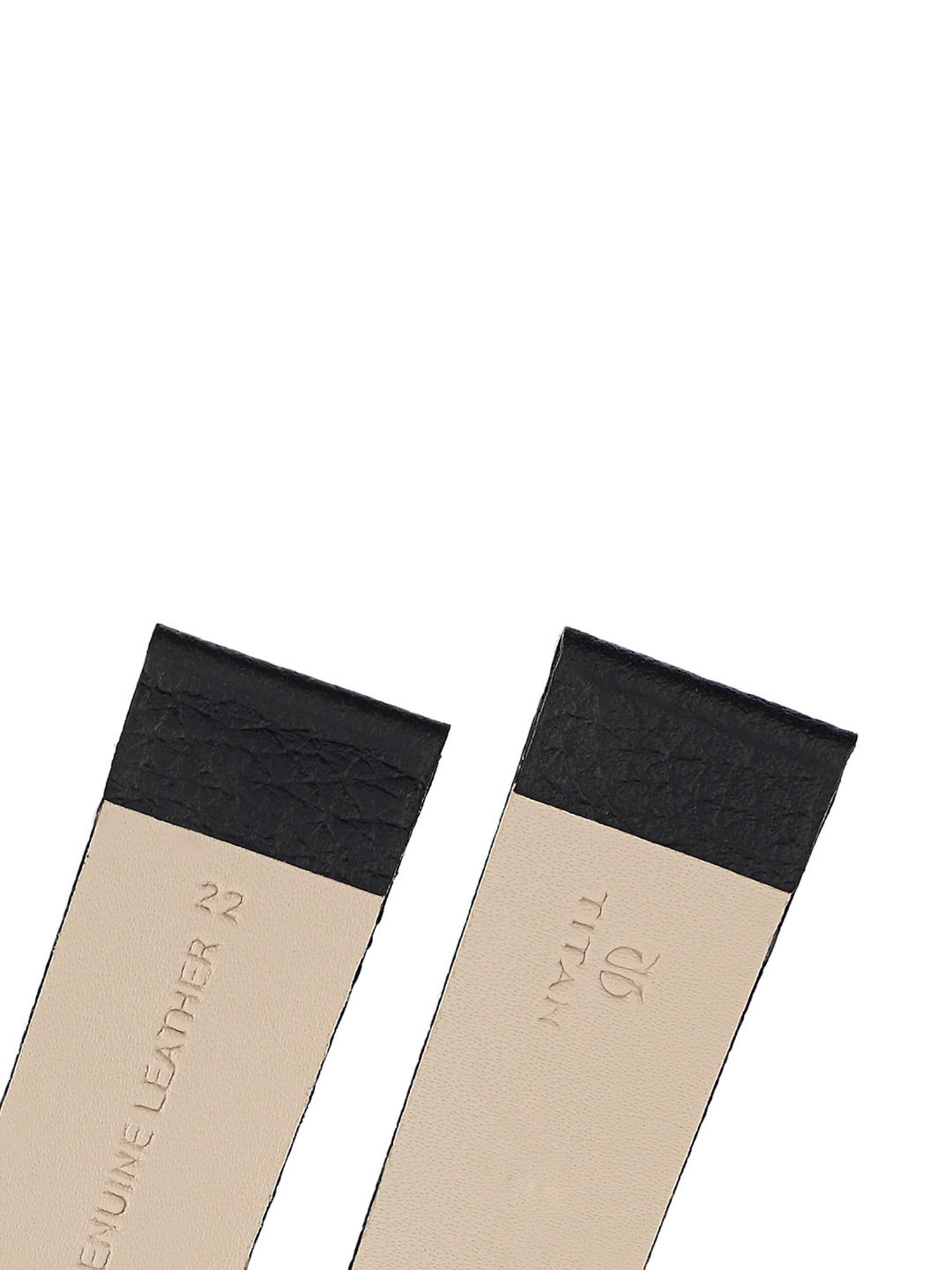 Titan 24 mm Tan Genuine Leather Strap for Men