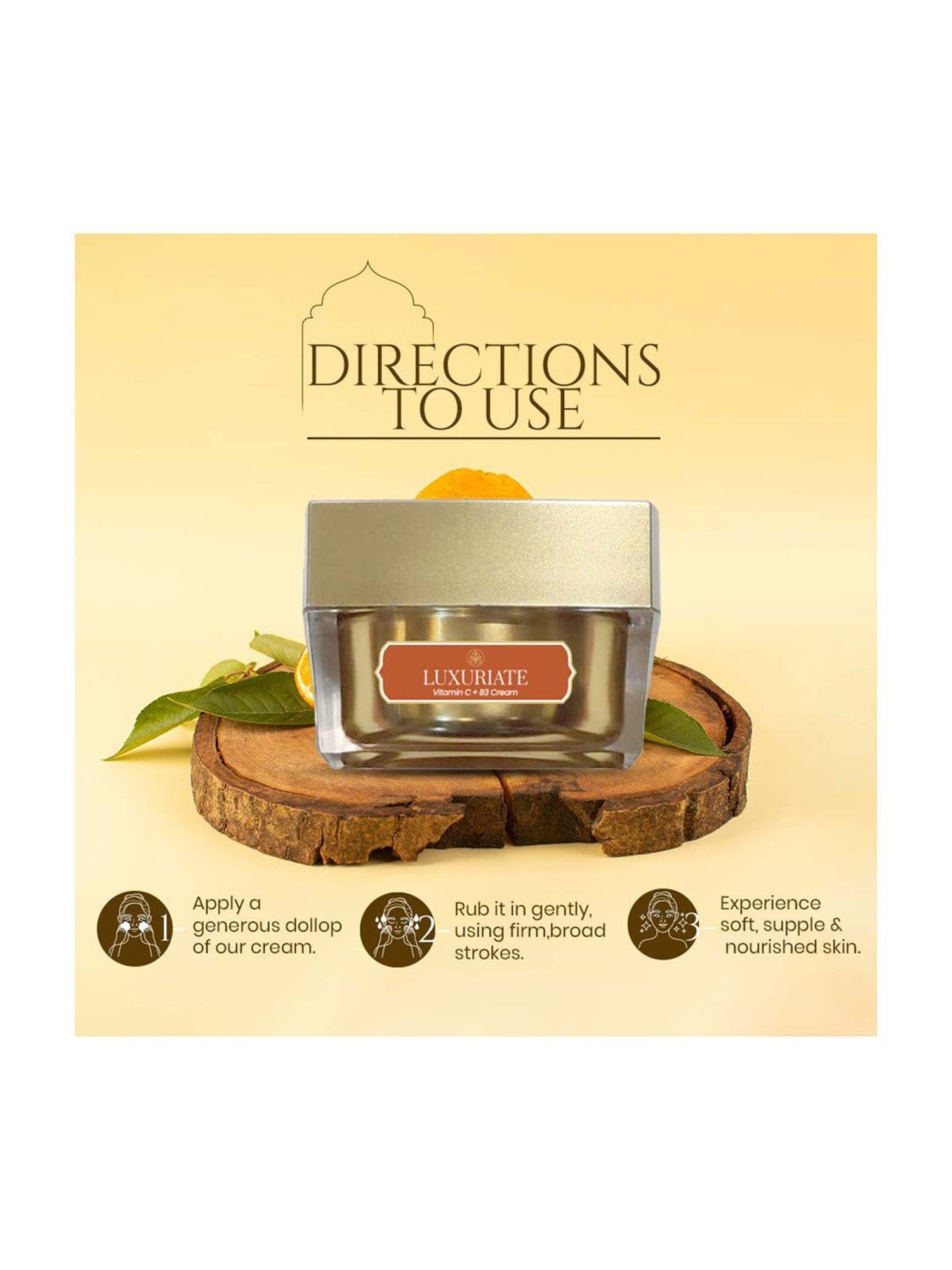 Luxuriate Vitamin C & B3 Moisturizer Cream - 50 gm