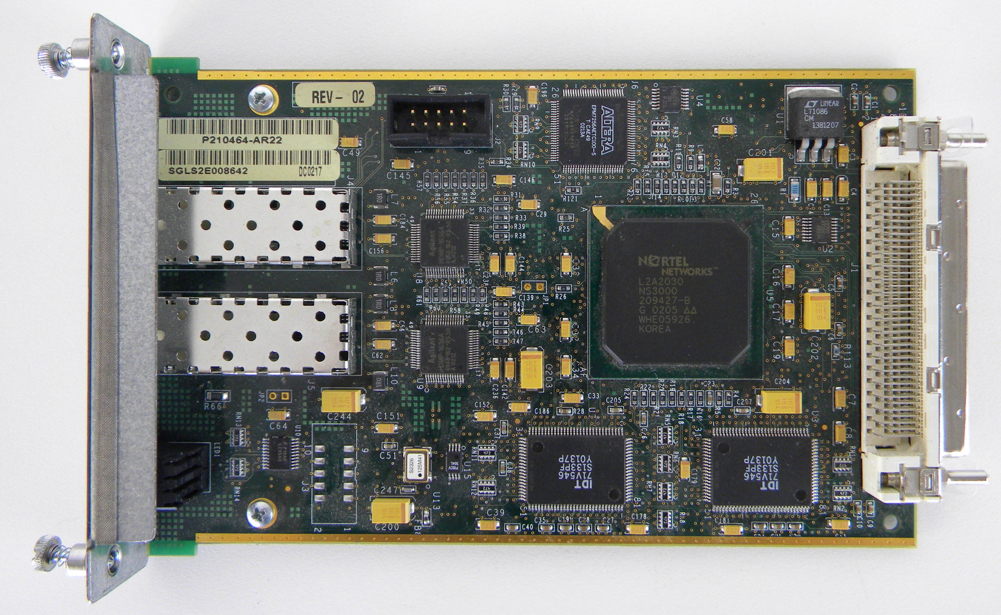 NORTEL BAYSTACK BPS2000-2GE MDA 2-Port SFP GBIC Gigabit Uplink AL2033016