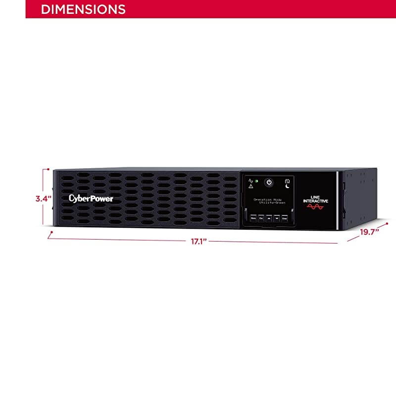 PR2200RTXL2UN Smart App Sinewave UPS System, 2200VA/2200W, 8 Outlets, 2U Rack/Tower, RMCARD205 Pre-Installed, EBM Option
