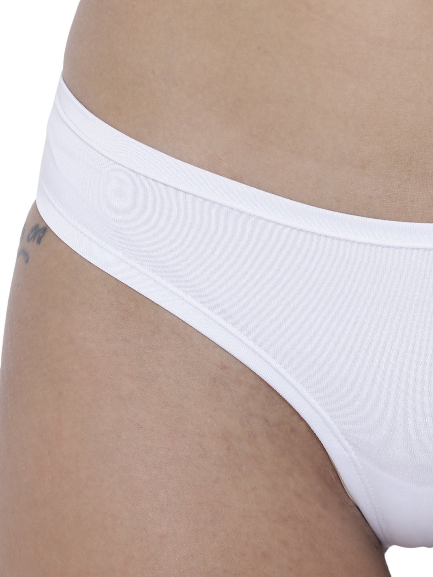 BASIICS by La Intimo White Bikini Panty