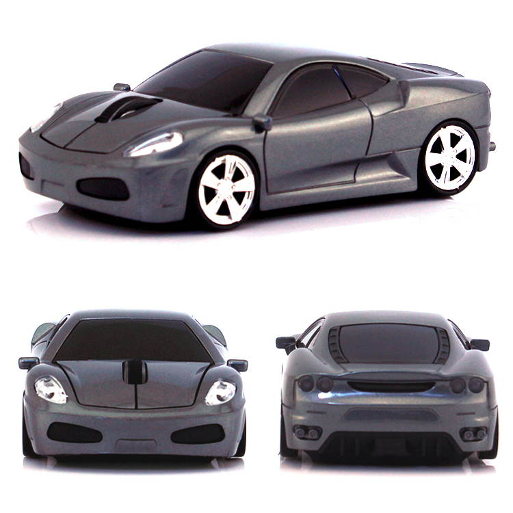 2015 2.4GHz Wireless 3D 1600DPI Ferrari Car Shape Optical Usb Cordless Gaming Mouse