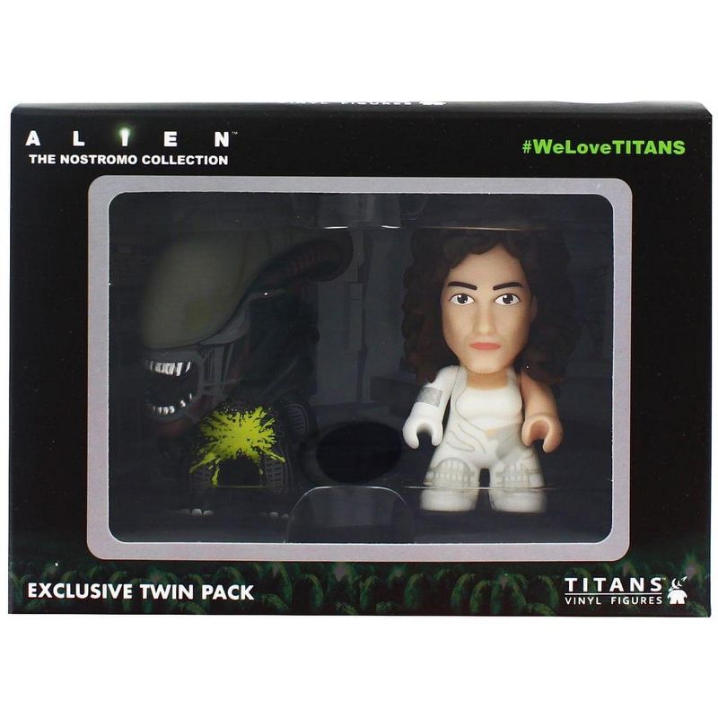 Nerd Block Alien Titan 3" Vinyl Figure 2-Pack: Pre-Suit Ripley & Acid Alien