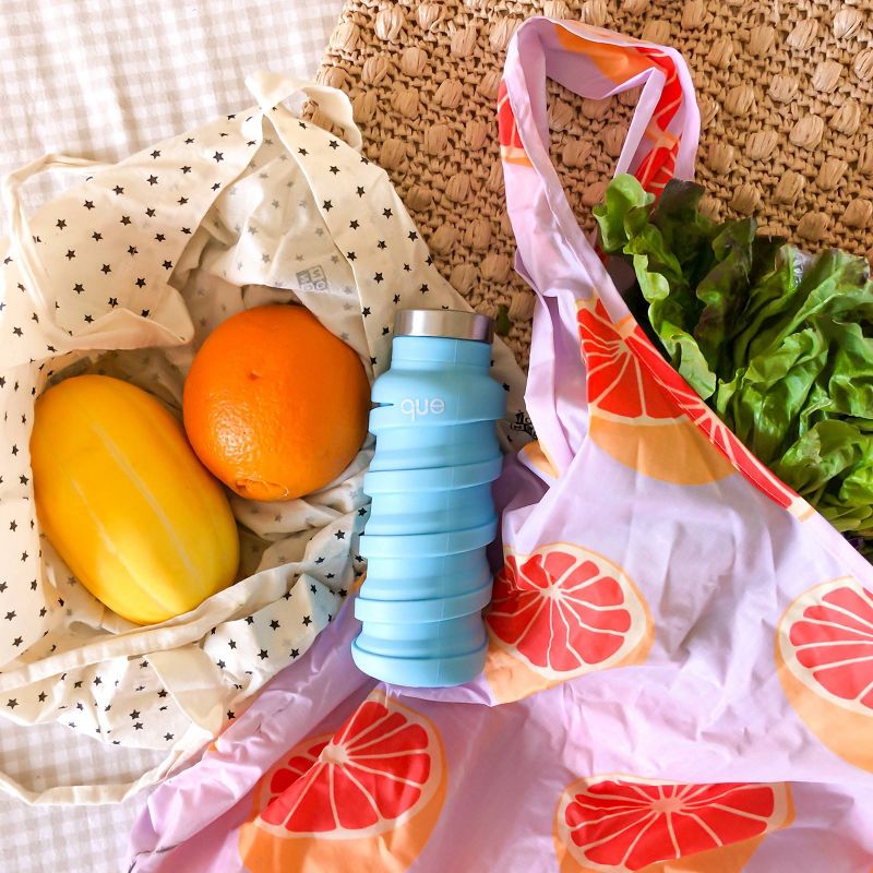 12oz que Bottle Iceberg Blue