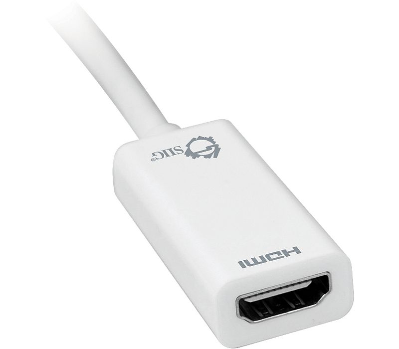 SIIG Mini DisplayPort to HDMI Adapter Converter - video / audio adapter - D