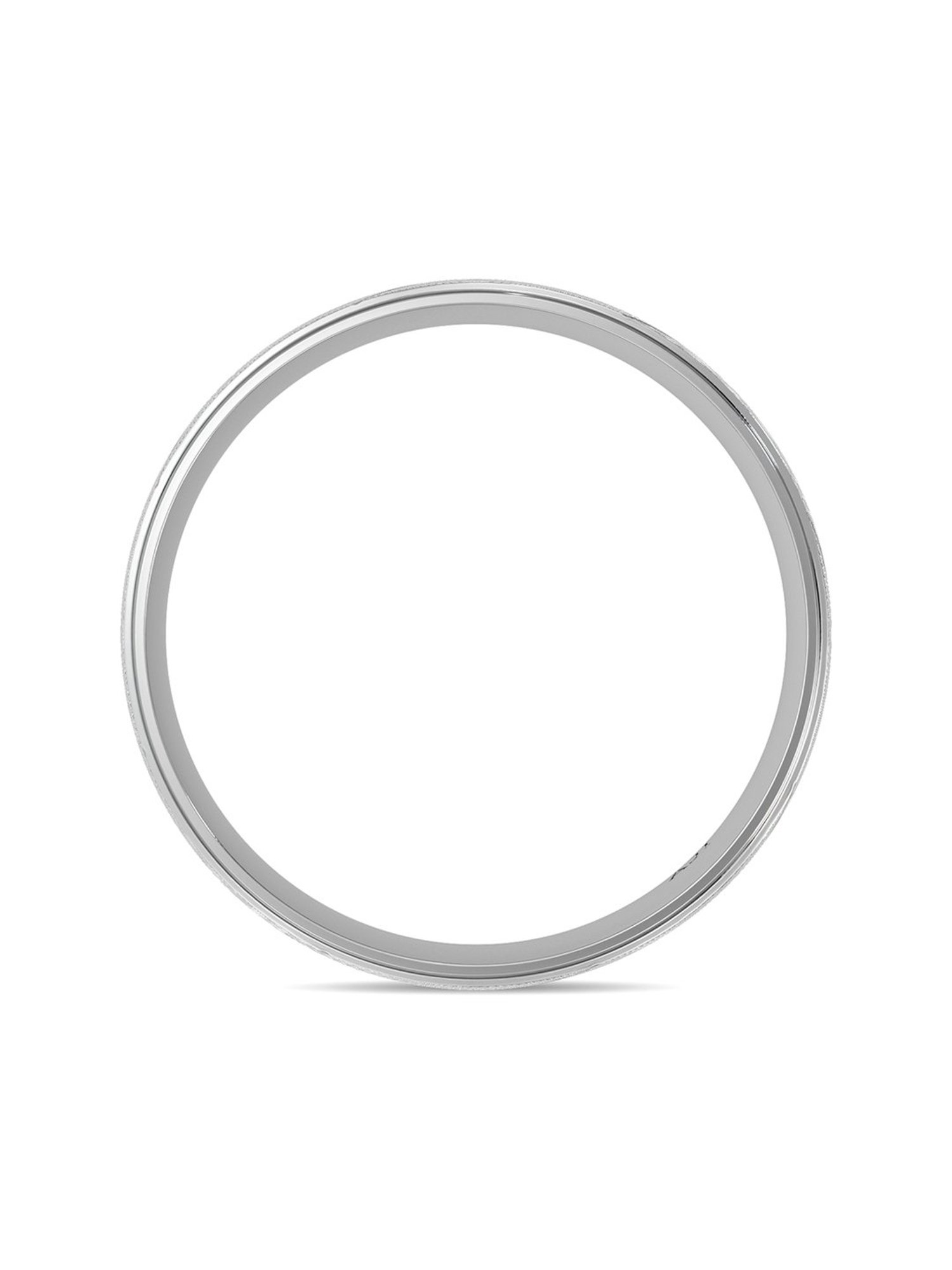 Malabar Gold and Diamonds 950 Platinum & 0.02 ct Diamond Ring