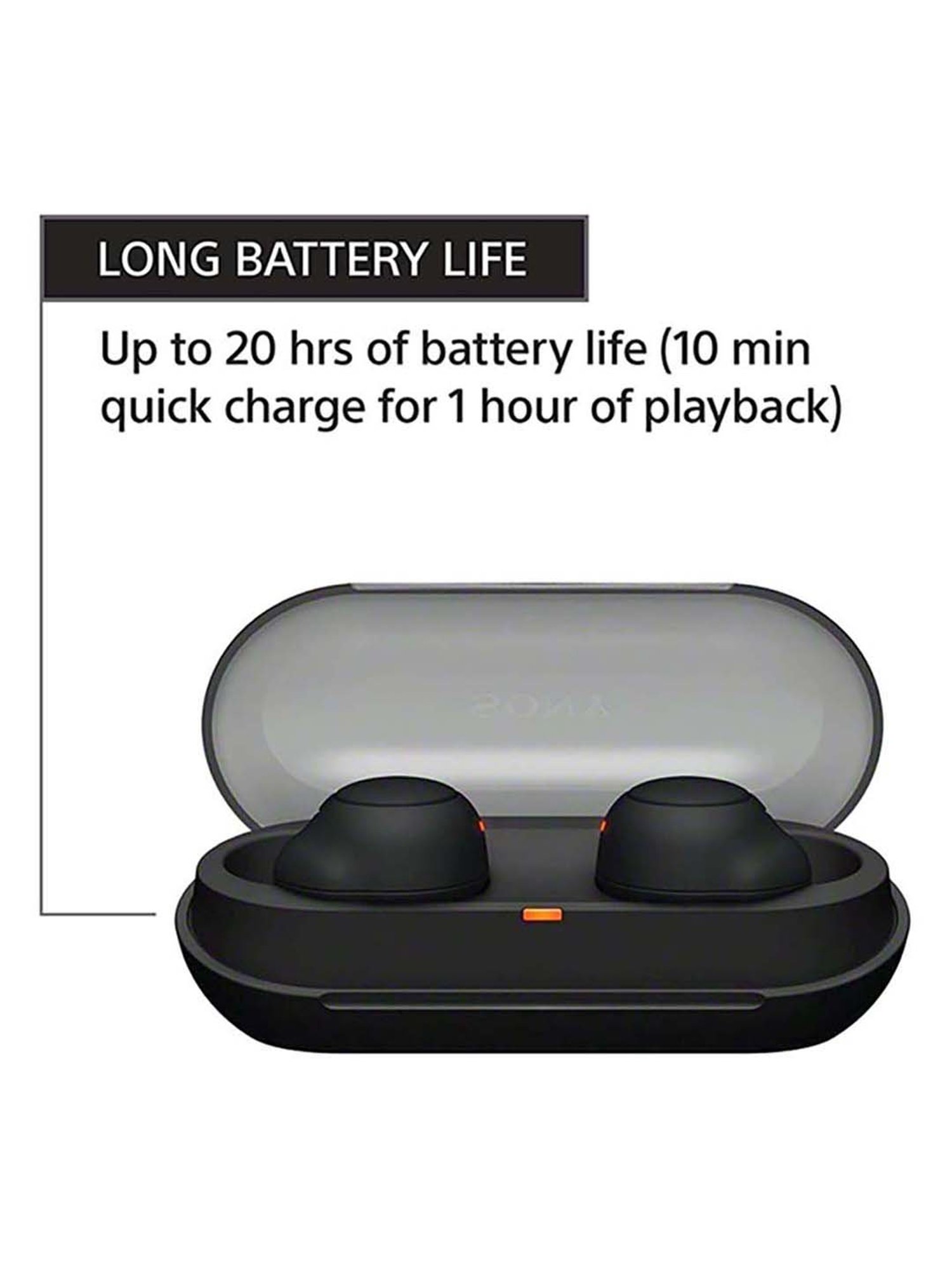 Sony WF-C500 True Wireless Bluetooth Earbuds with Mic (Black)