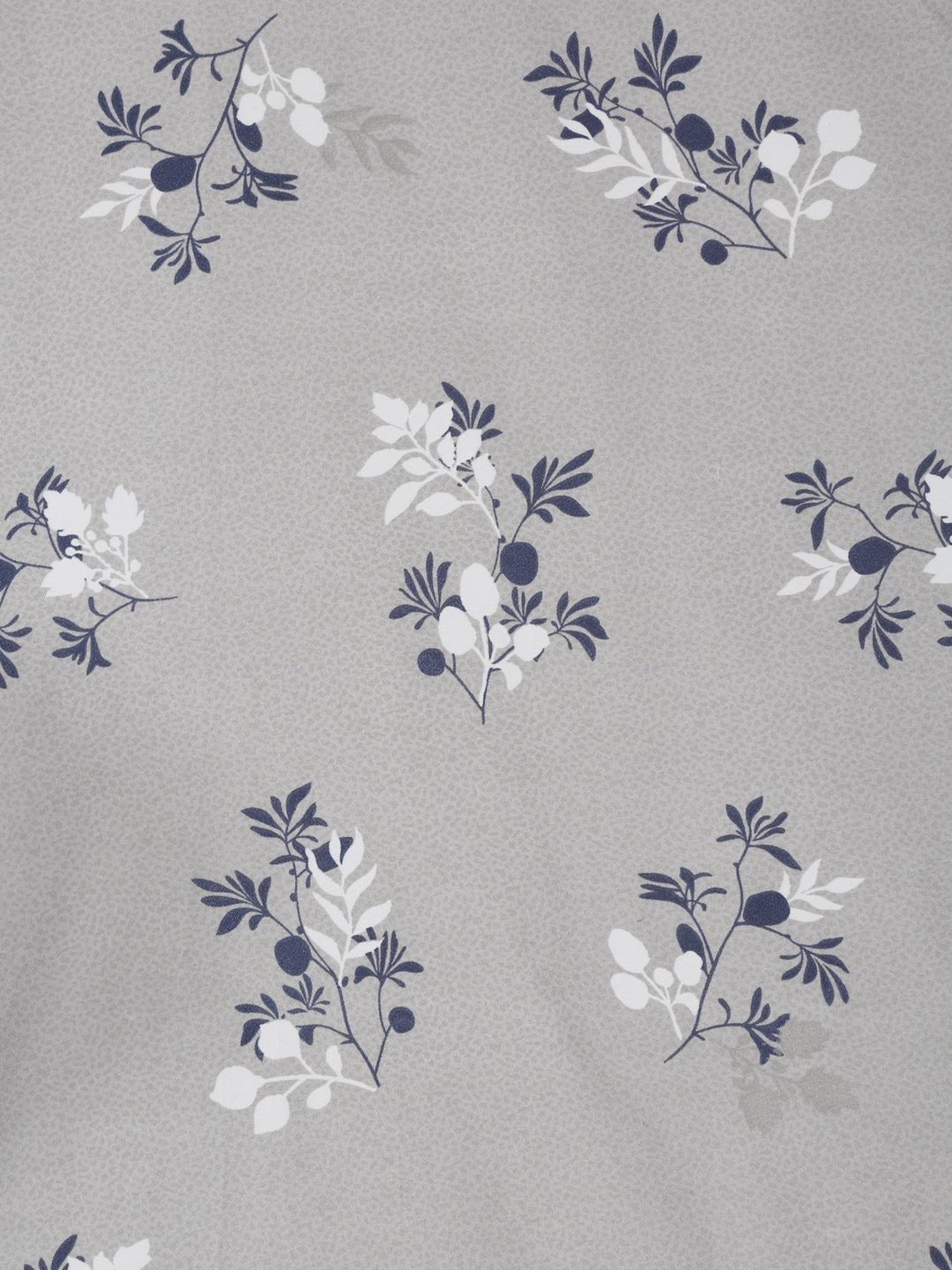 Klotthe Printed Grey 300 TC Cotton Blend Double Bed Sheet with 2 Pillow Covers