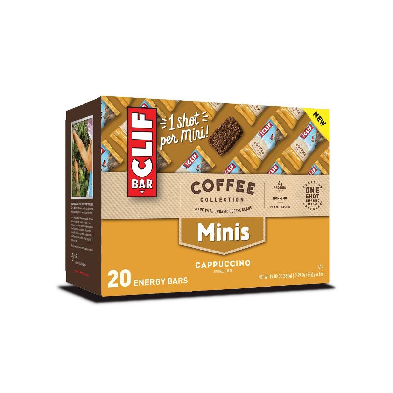 CLIF Bar Coffee Collection Cappuccino Energy Bar Minis - 19.8oz/20ct