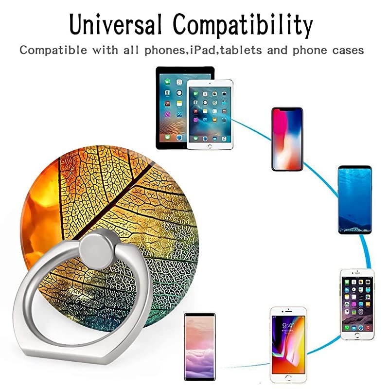 Phone Ring Holder 360 Rotation Finger Stand Grip Kickstand for Smartphones and Tablets Pineapple