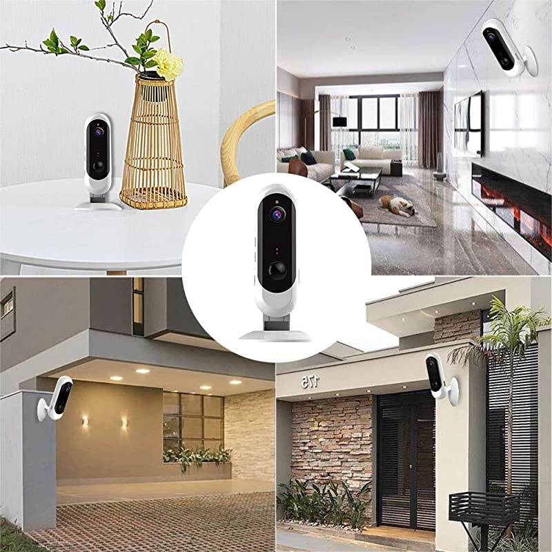 Battery Security Cameras1080p HD Wireless Cam Indoor3200mAhNight VisionMotion Detect2Way AudioInclude 32g CardCloud